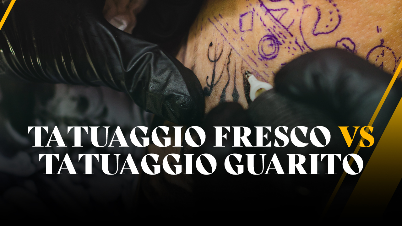 Tatuaggio fresco vs tatuaggio guarito: differenze